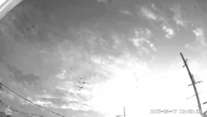 大火球で空が明るくなった